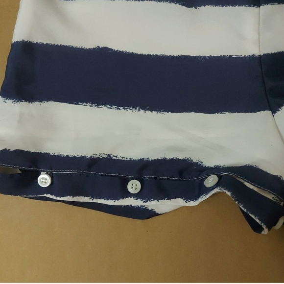 BCBGeneration Nautical Blue/White Striped Shorts - Picture 2 of 5